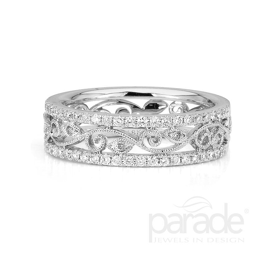 Diamond Milgrain Eternity Band