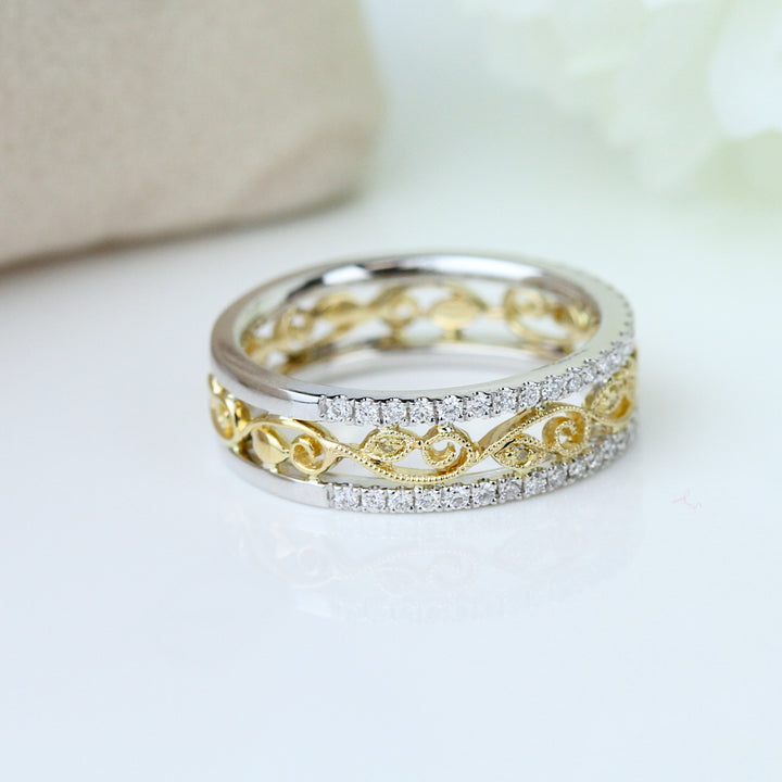 Yellow Diamond Eternity Band