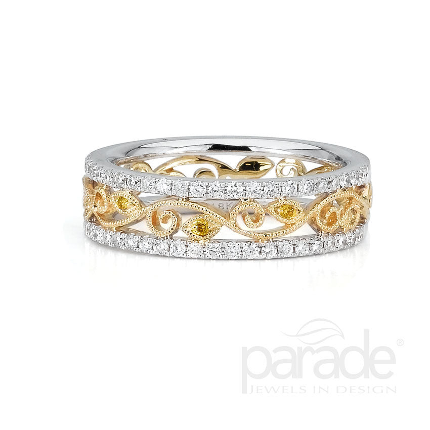 Yellow Diamond Eternity Band