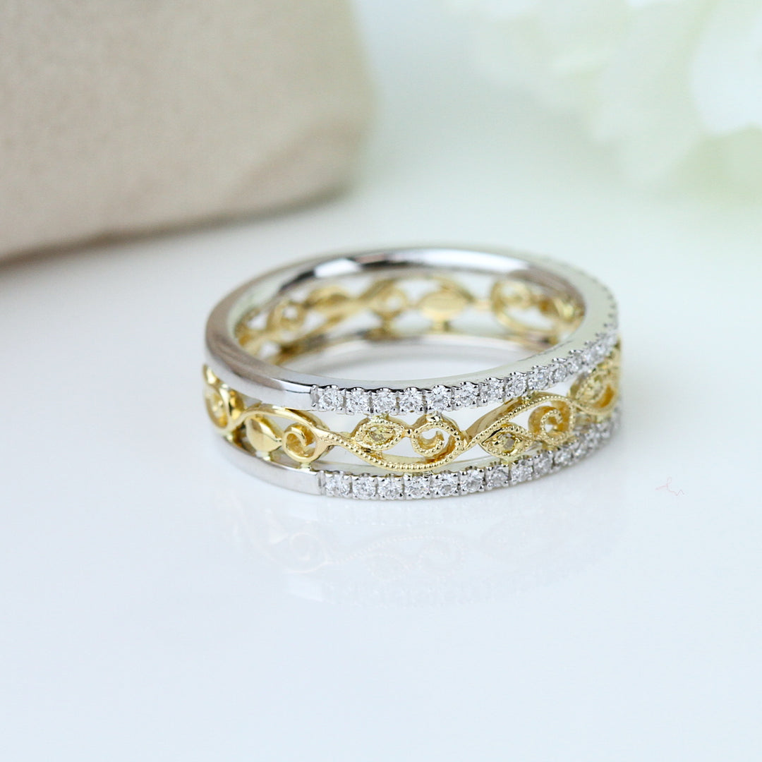 Yellow Diamond Eternity Band