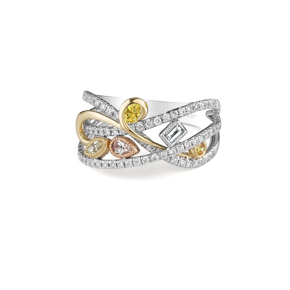 Fancy Color Diamond Band