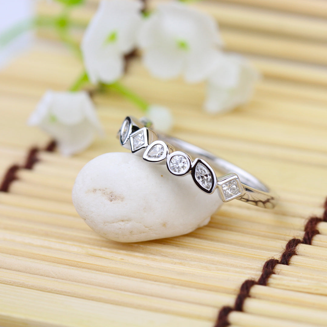 Diamond Geometric Ring