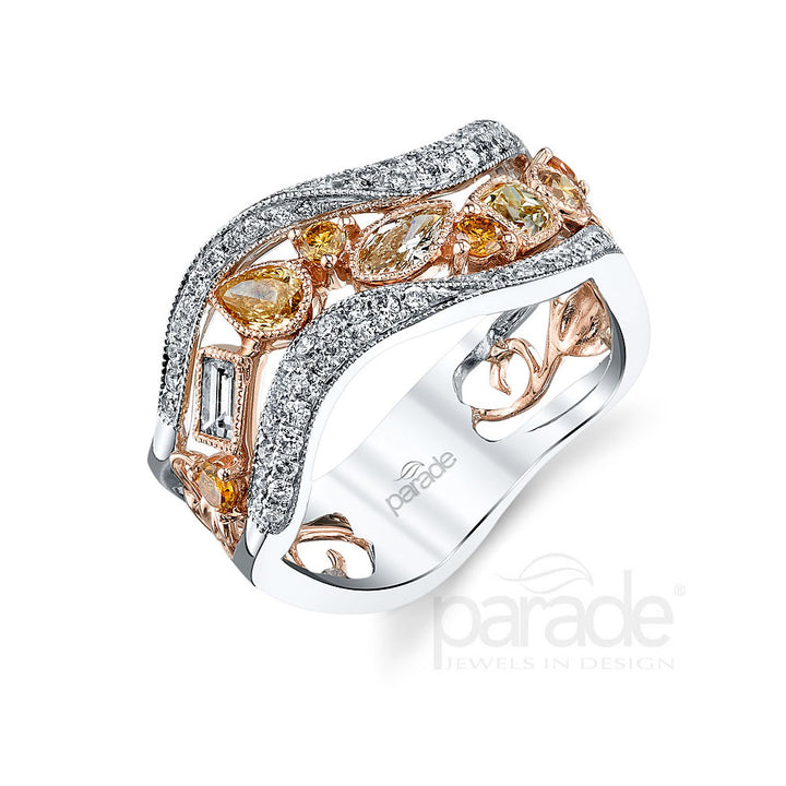 Diamond Milgrain Ring