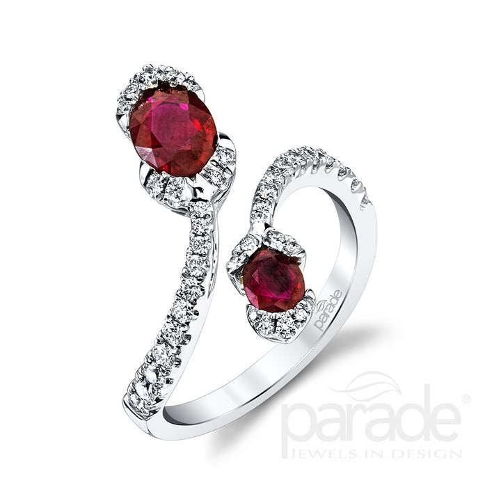 1.34 Carat Ruby & Diamond Ring
