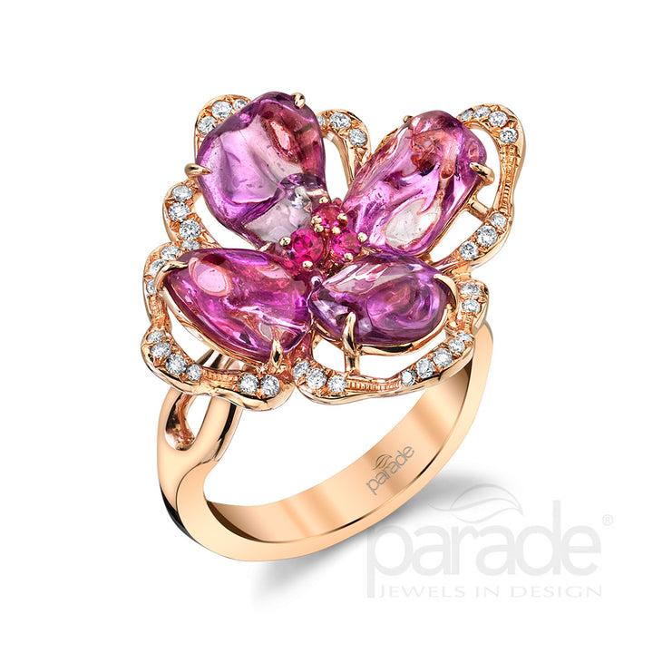 7.17 Carat Sapphire & Diamond Halo Ring