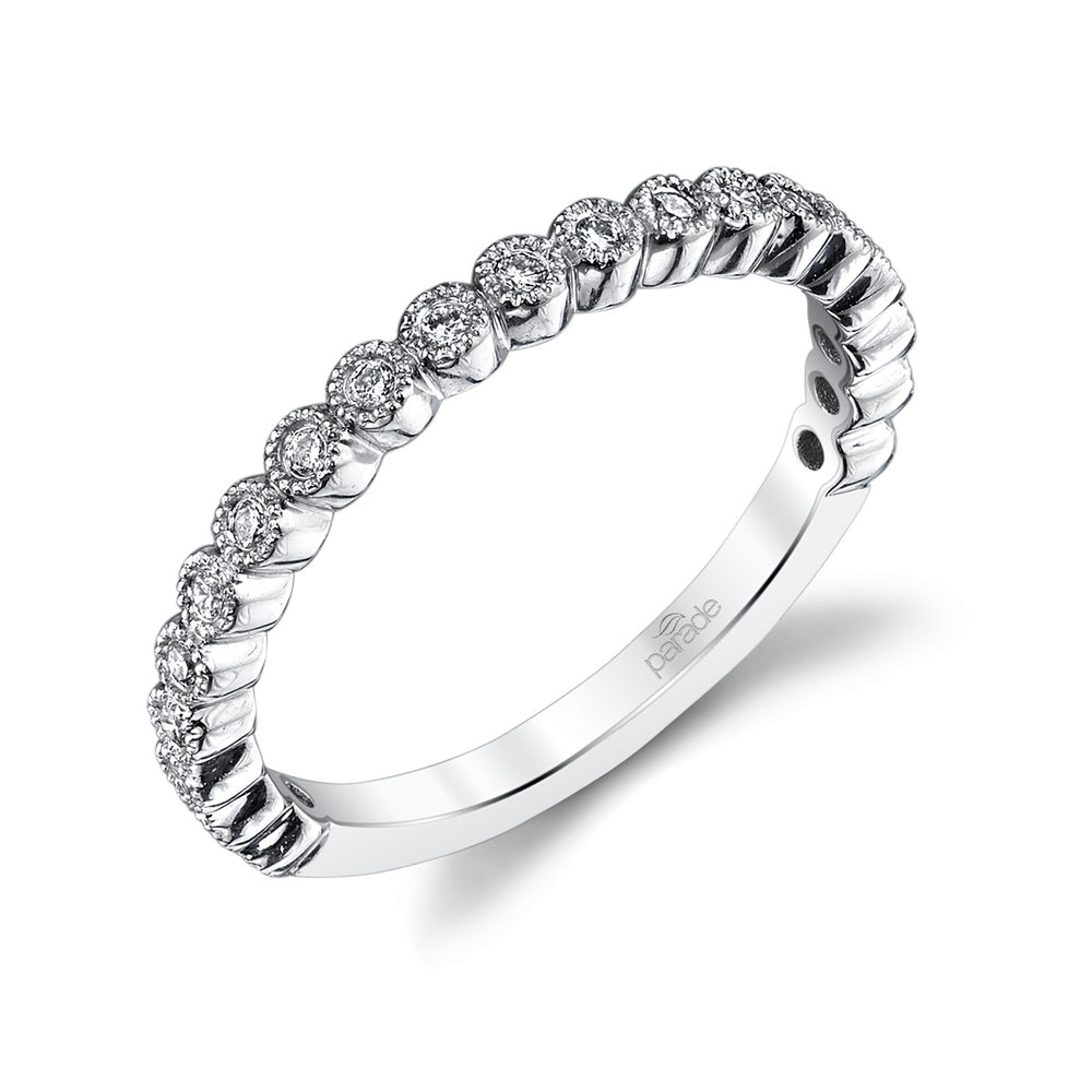 Round Diamond Stackable Band