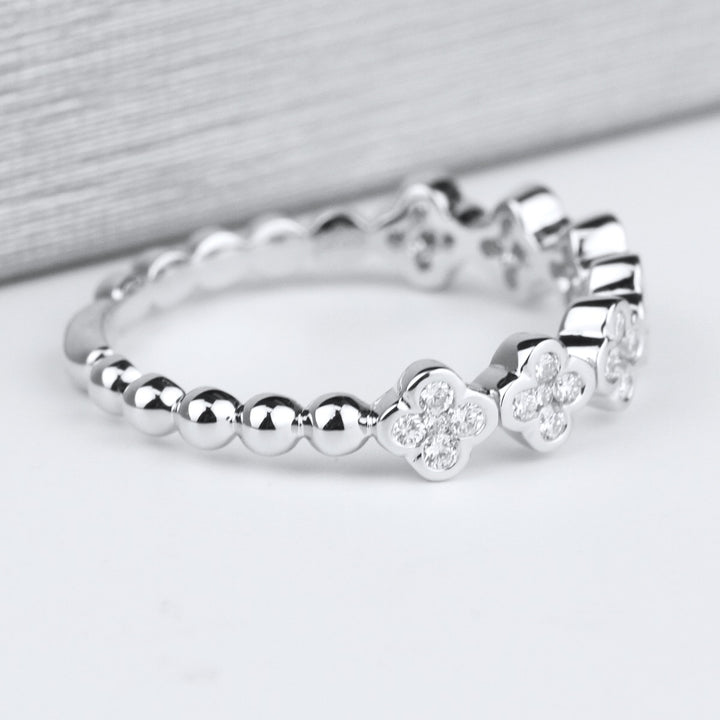 Diamond Clover Ring