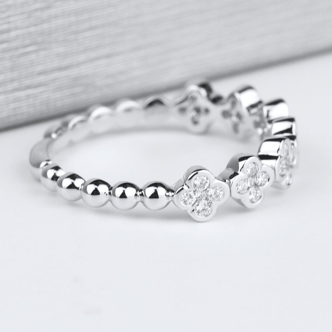 Diamond Clover Ring