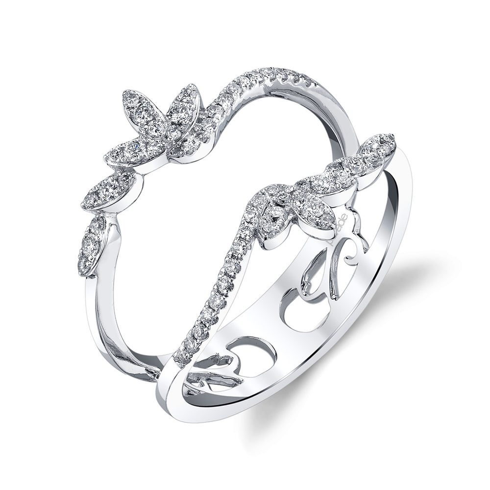 Diamond Lyria Leaves Ring