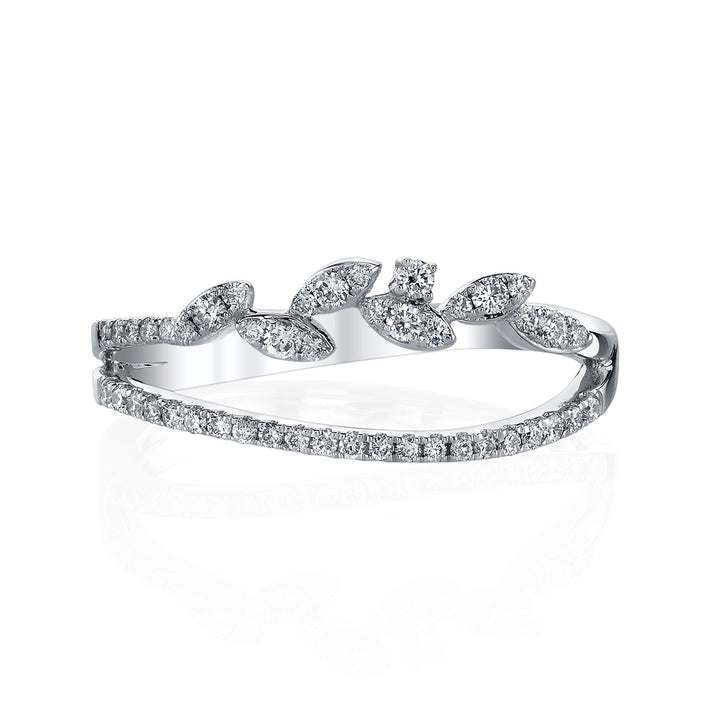 Diamond Lyria Leaves Ring