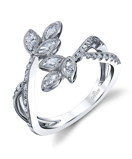 Diamond Milgrain Band