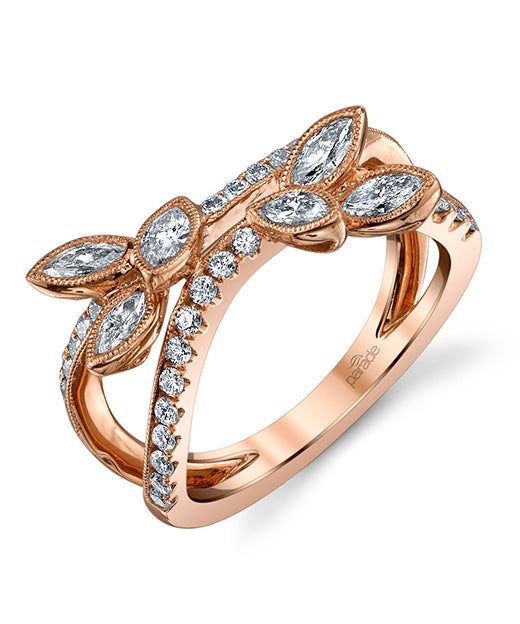 Diamond Milgrain Band