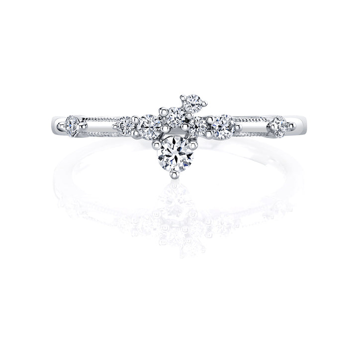 Diamond Milgrain Band