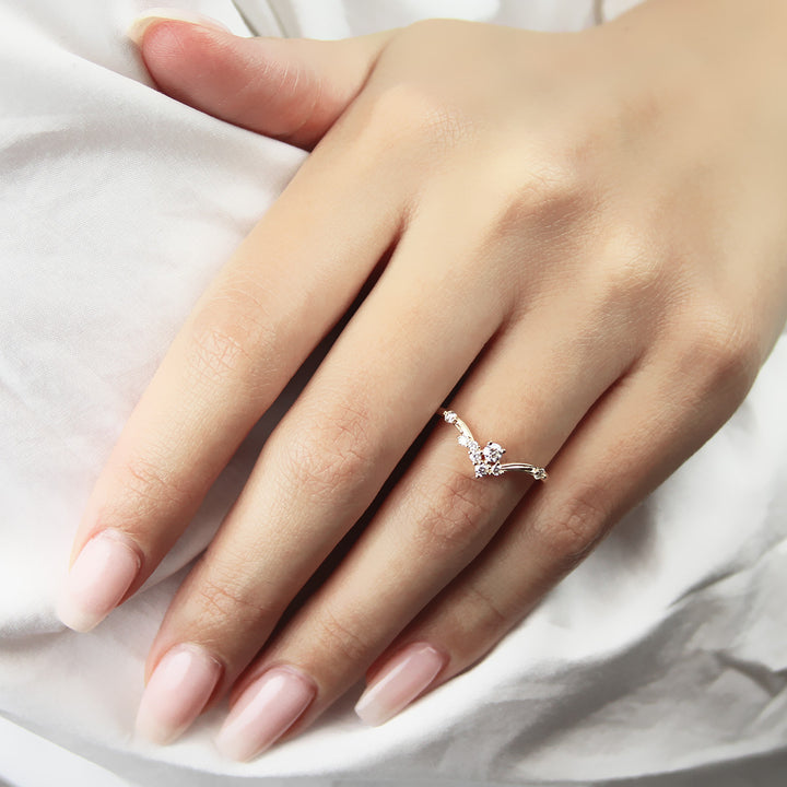Diamond Milgrain Band