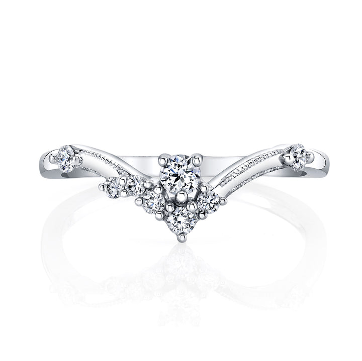 Diamond Milgrain Band