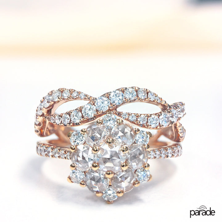 Rose-Cut Diamond Ring