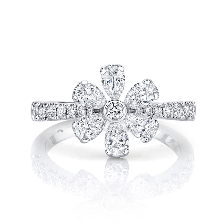 Pear-Shaped Diamond Ring
