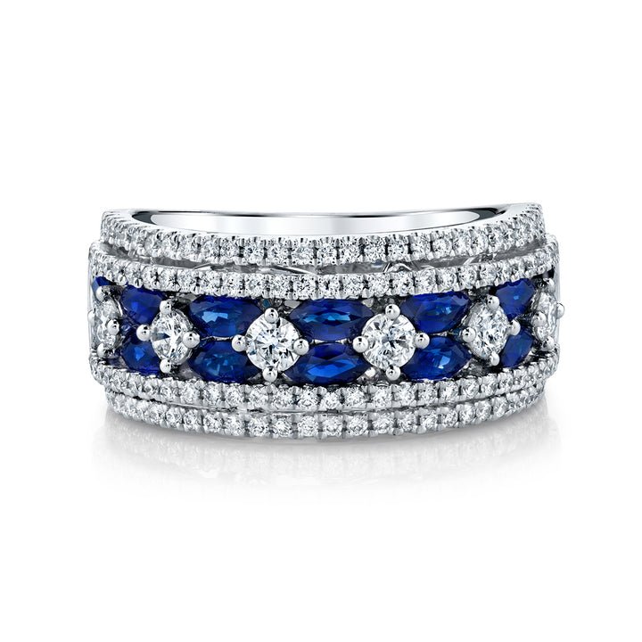 Sapphire & Diamond Band