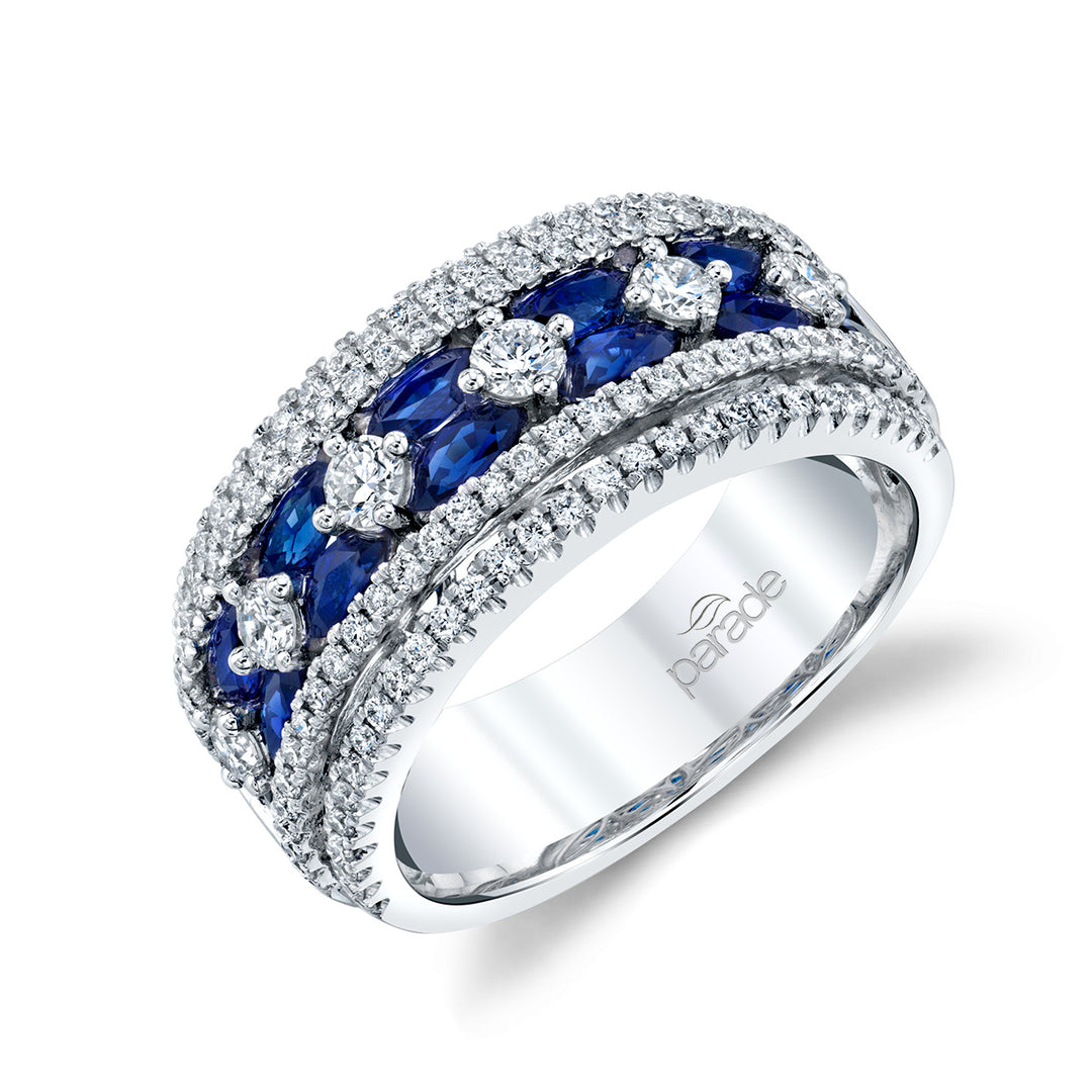Sapphire & Diamond Band