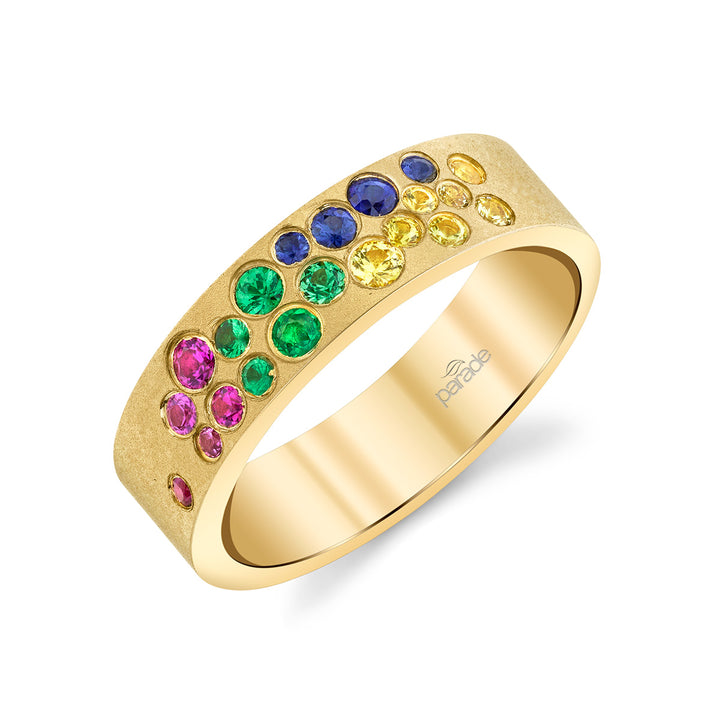 Sapphire & Tsavorite Band