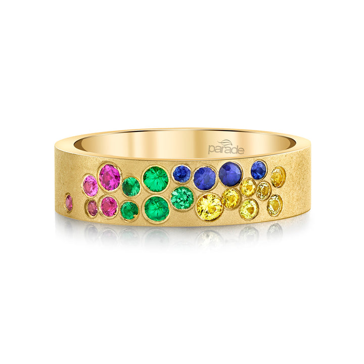 Sapphire & Tsavorite Band