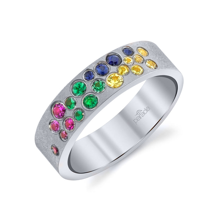 Sapphire & Tsavorite Band