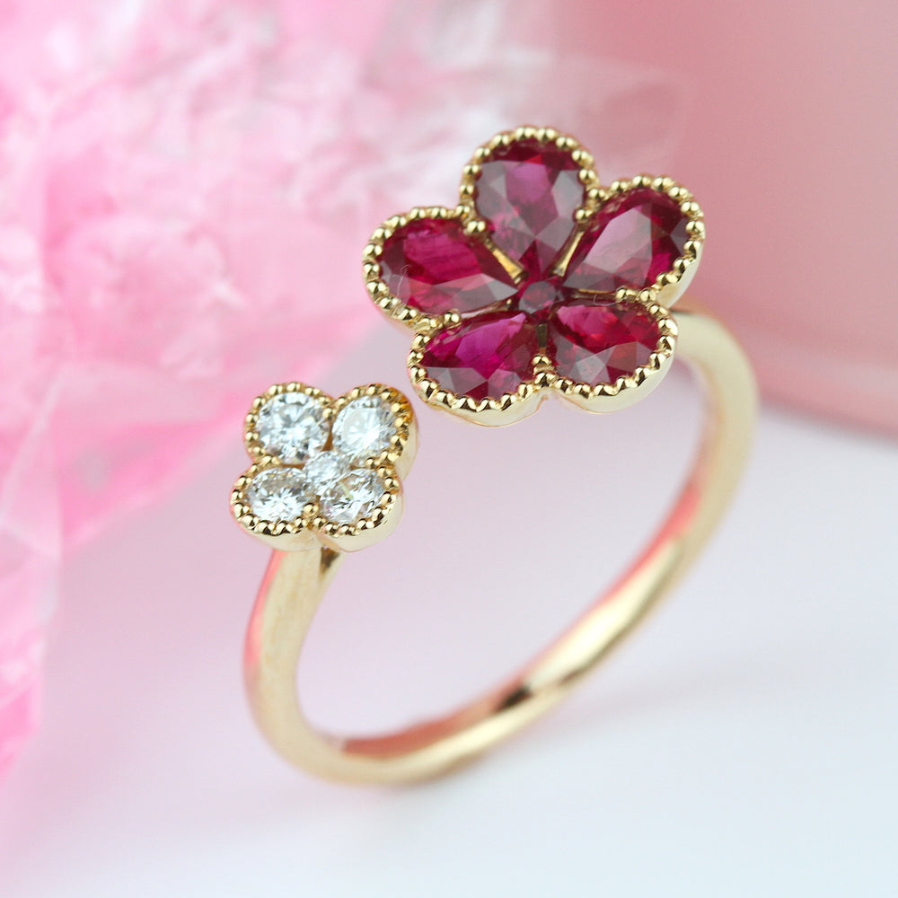 1.32 Carat Ruby & Diamond Ring