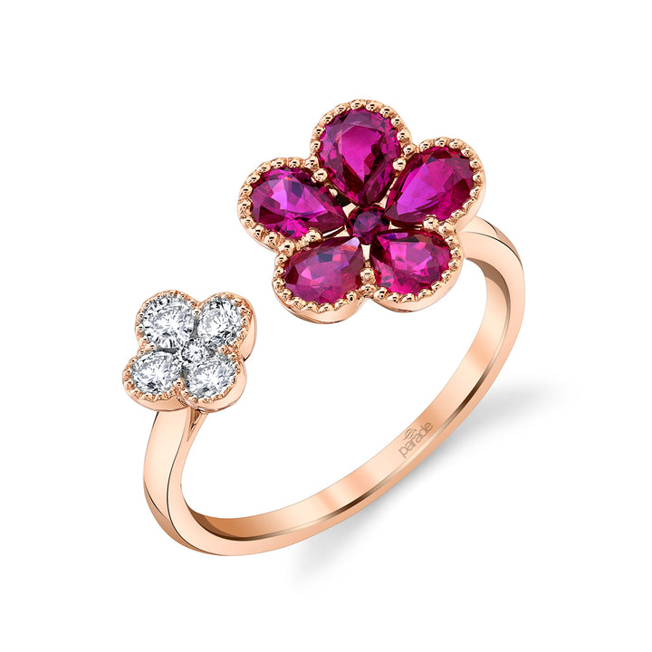 1.32 Carat Ruby & Diamond Ring