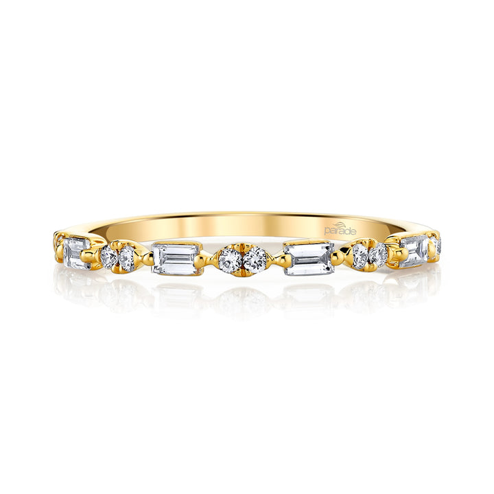 Round & Baguette Band