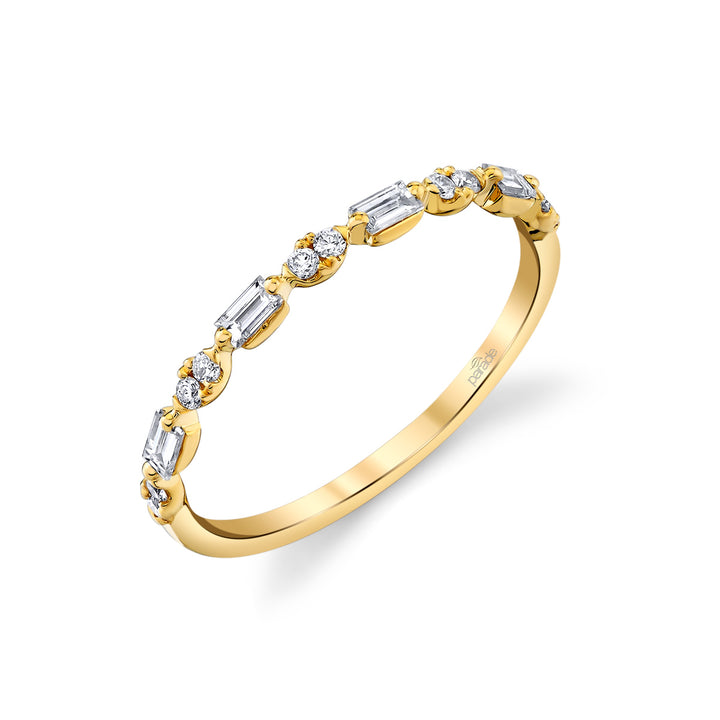 Round & Baguette Band