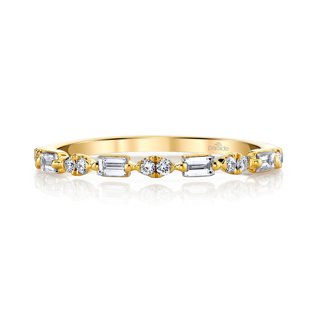Round & Baguette Band
