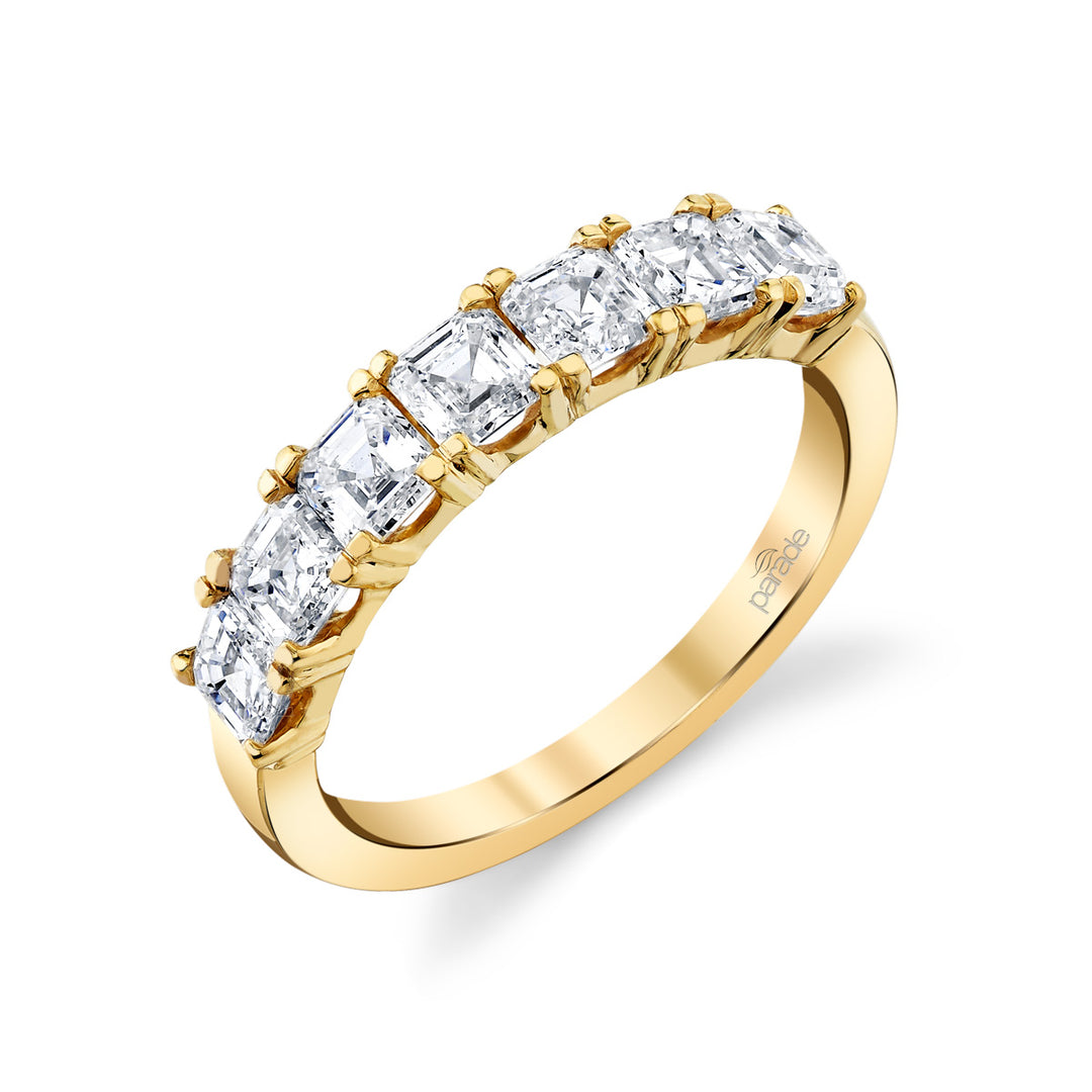 Asscher-Cut Diamond Band