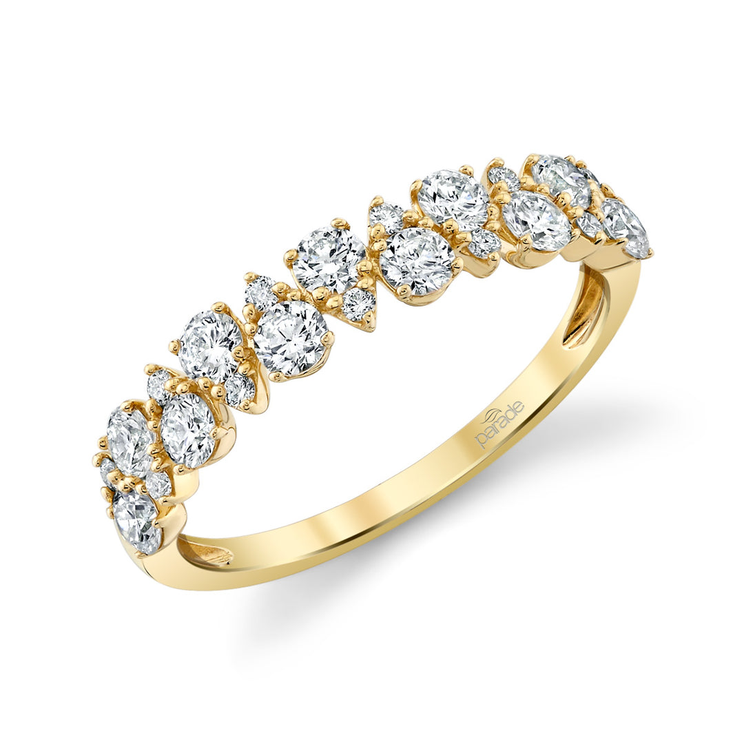Pear-Shaped Diamond Band