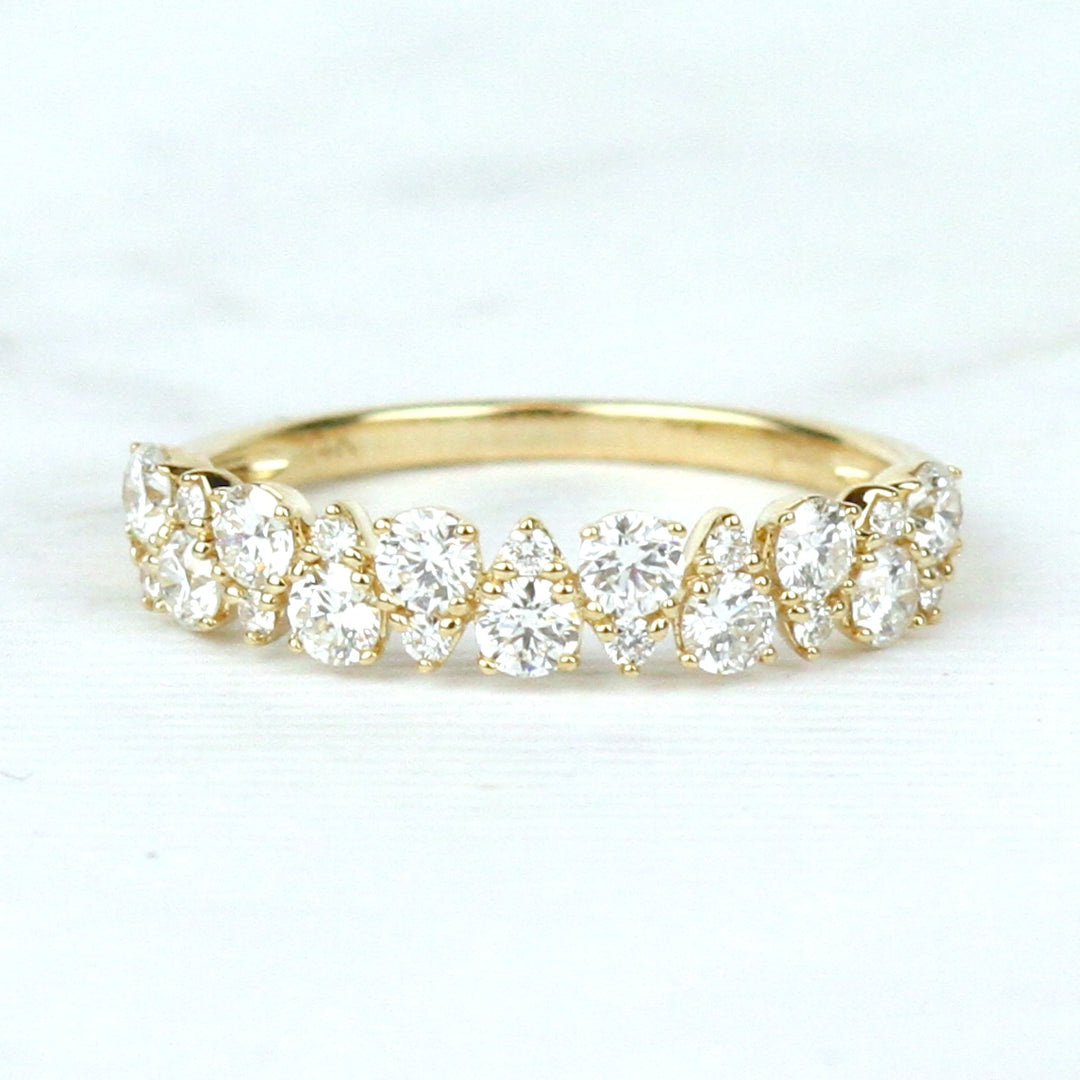 Pear-Shaped Diamond Band