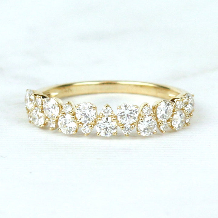 Pear-Shaped Diamond Band