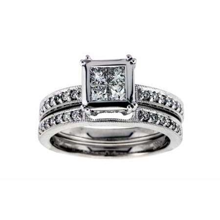 14KT Gold Two-Piece Diamond Wedding Set