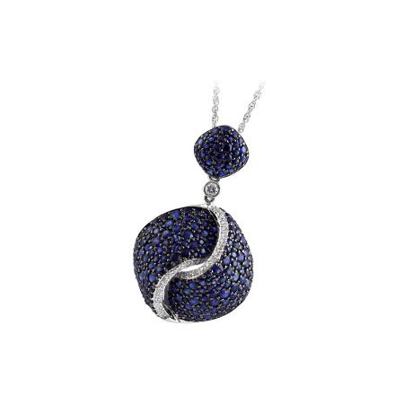 14KT Gold Sapphire Necklace