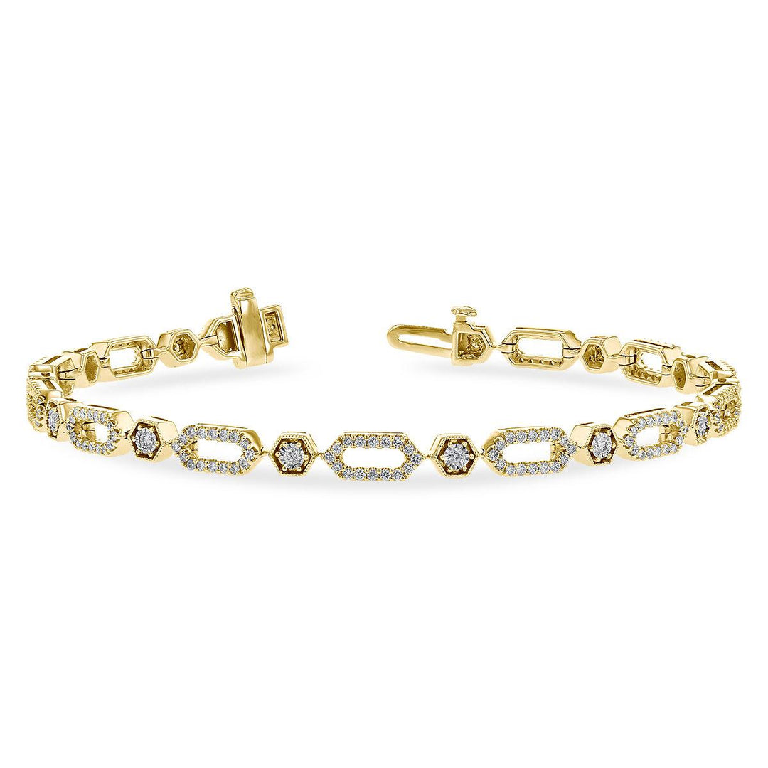 14KT Gold Diamond Bracelet
