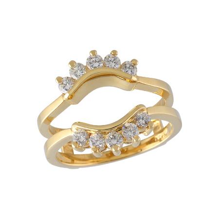 14KT Gold Ladies Diamond Wrap/Guard