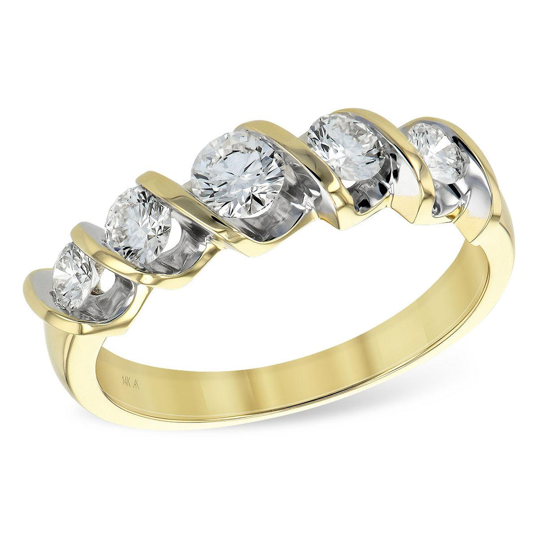 14KT Gold Ladies Diamond Wedding Ring