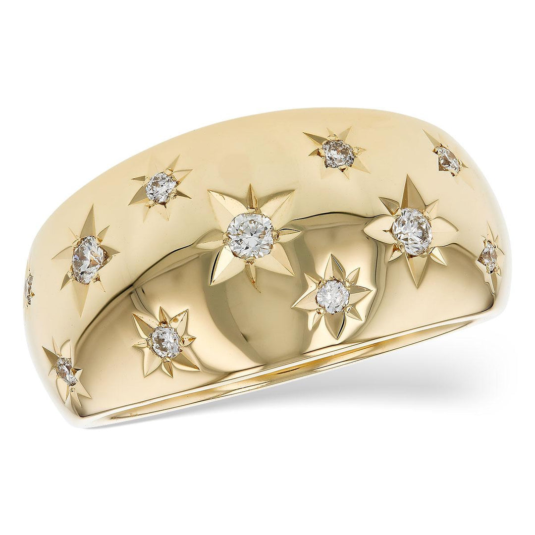 14KT Gold Ladies Diamond Wedding Ring