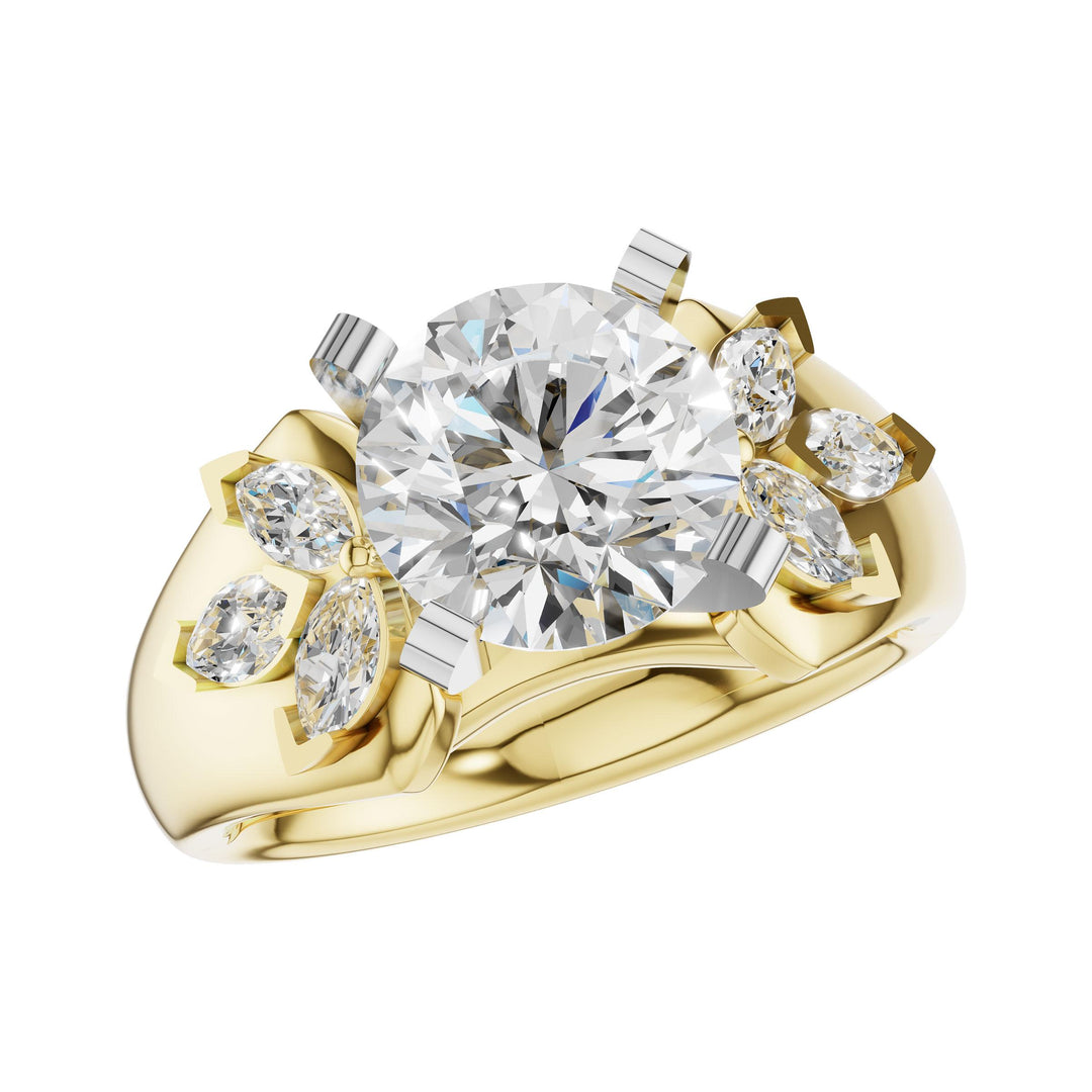 14KT Gold Semi-Mount Engagement Ring