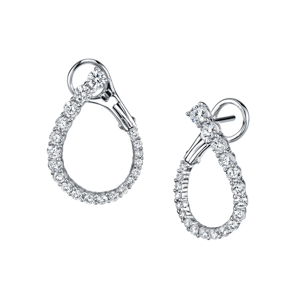 Diamond Hoop Earrings