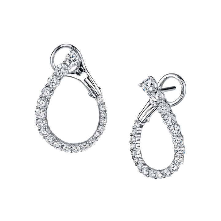 Diamond Hoop Earrings