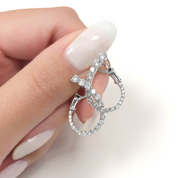 Diamond Hoop Earrings