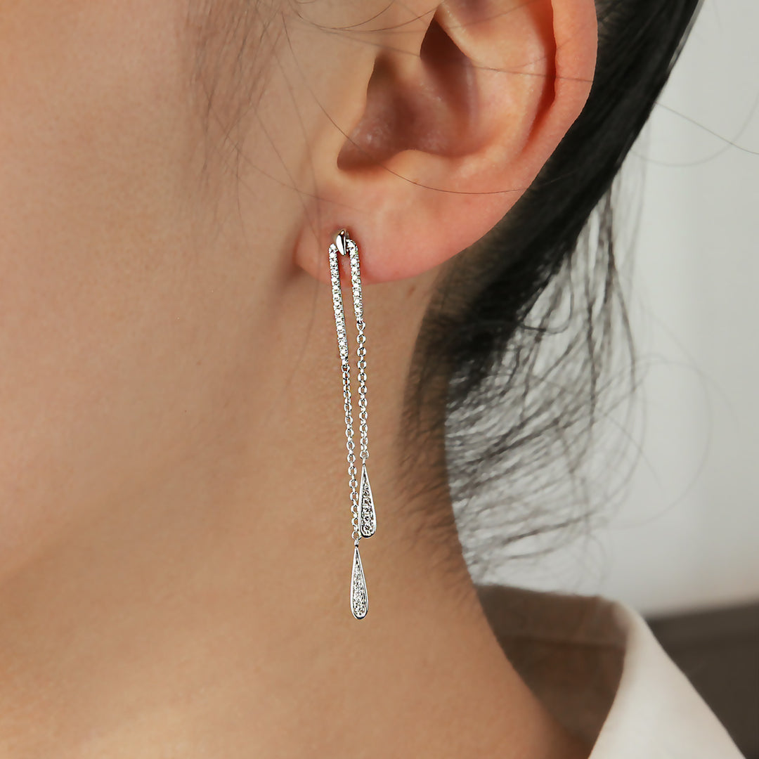 Diamond Drop Earrings