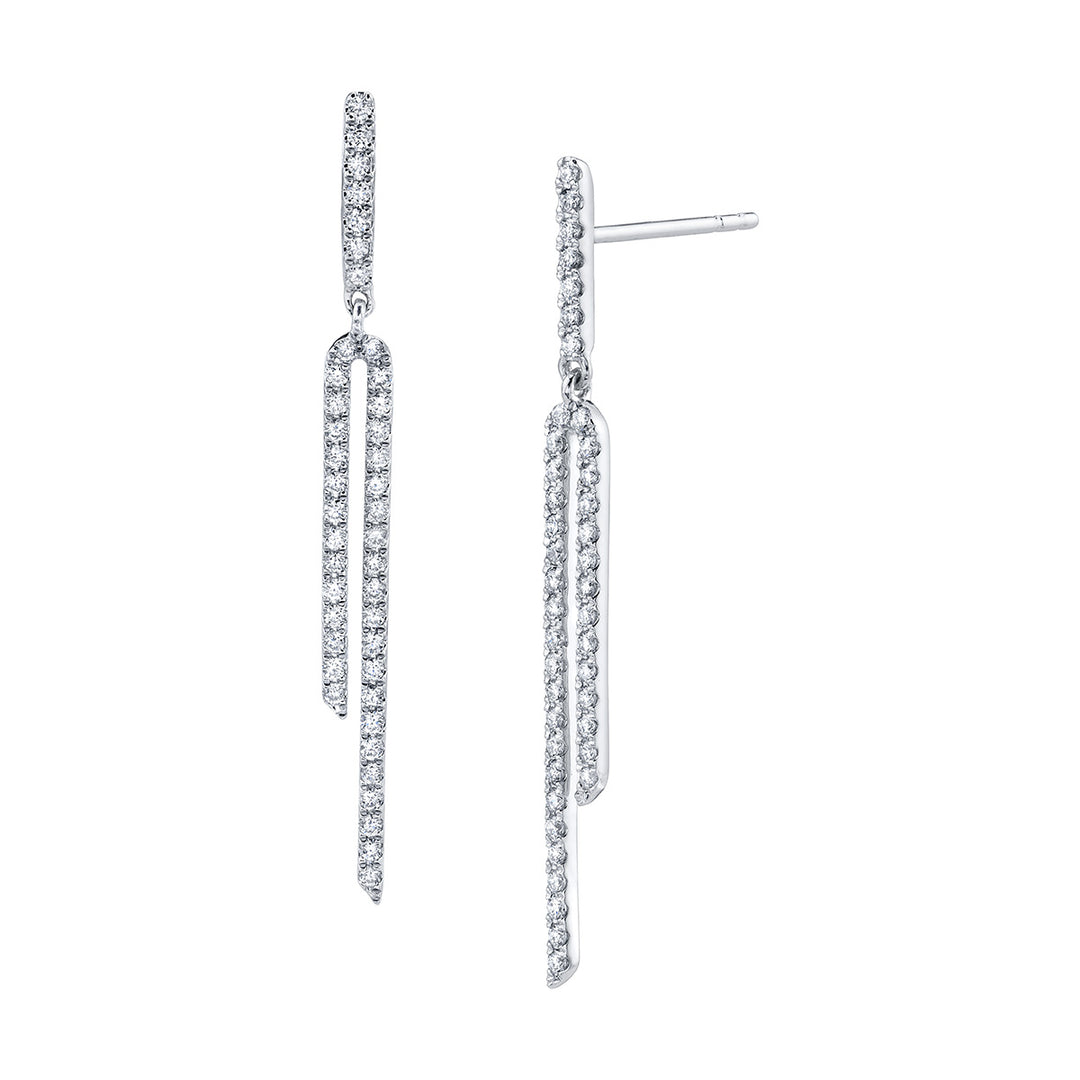 Diamond Dangle Earrings
