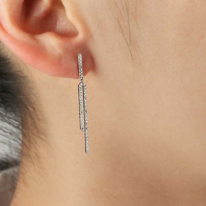 Diamond Dangle Earrings
