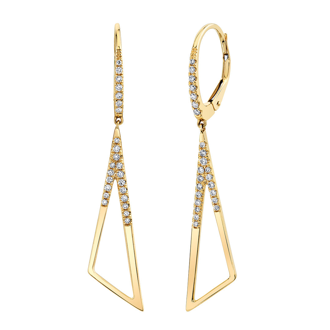 Diamond Geometric Earrings