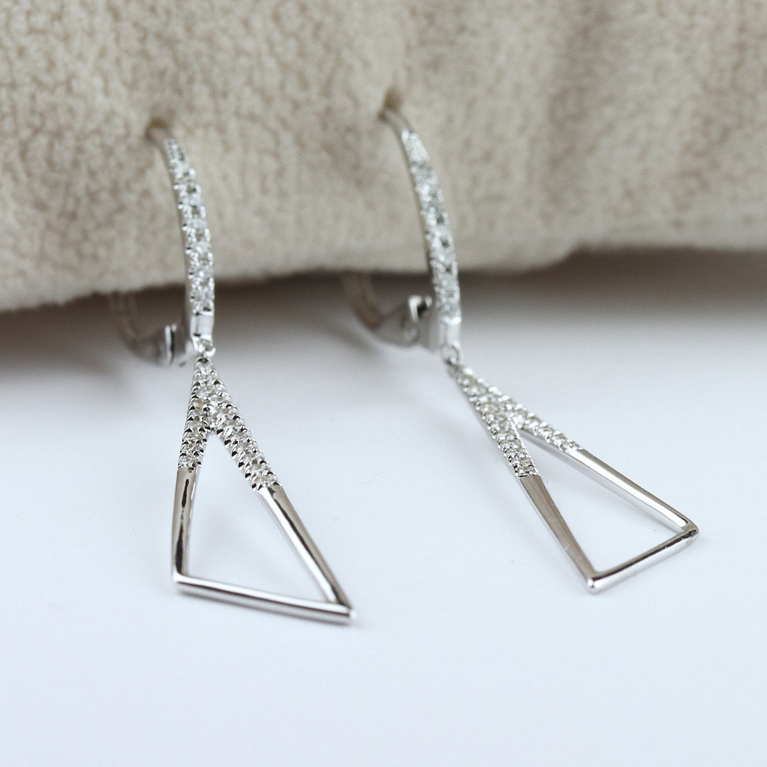 Diamond Geometric Earrings